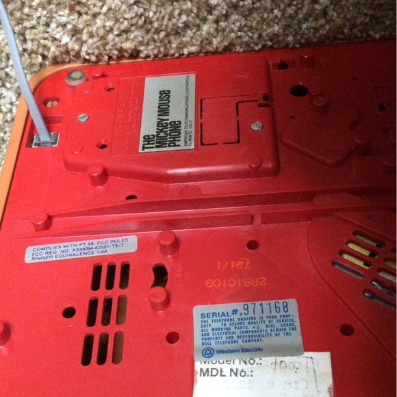 Vintage Mickey Mouse Phone - Picture 3 of 3